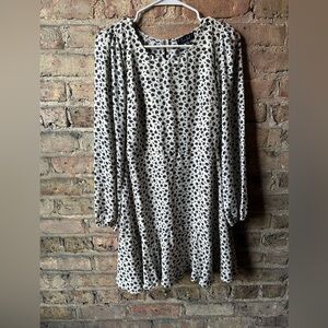 Trixxi Black and White Floral Dress